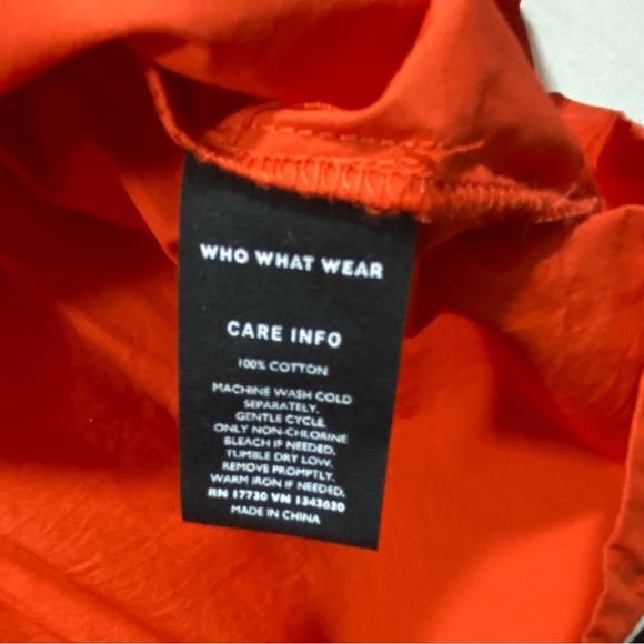 Who What Wear Dress Women Small Eyelet Short sleeve Tier Pleated Button Up belt - Picture 10 of 14